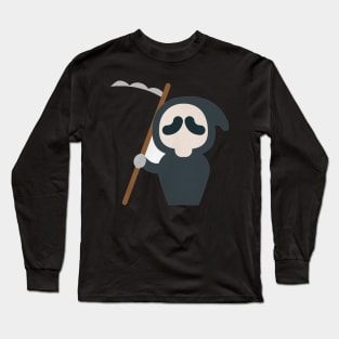 Funny Grim Reaper the Devil of Death Icon Long Sleeve T-Shirt